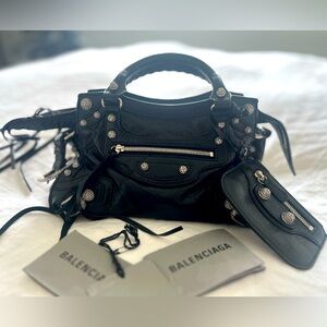 Balenciaga "Neo Cagole" XS w/ Swarovski Crystals